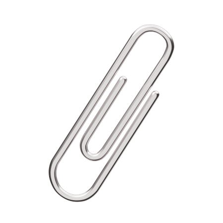 Paper Clip  3D Illustration