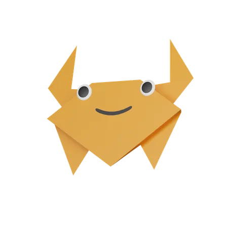 Paper Crab  3D Icon