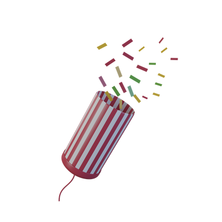 Paper Firework  3D Illustration