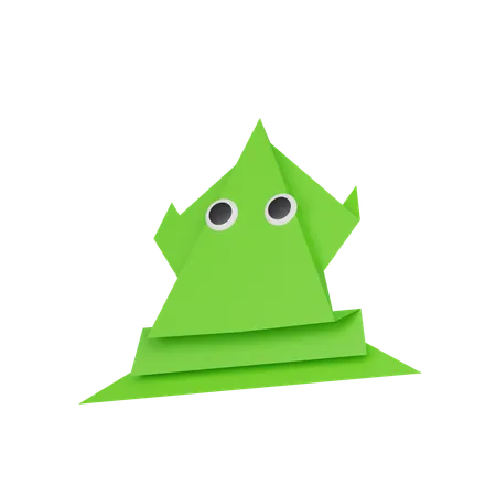 Paper Frog  3D Icon