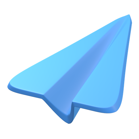 Paper Plane  3D Illustration