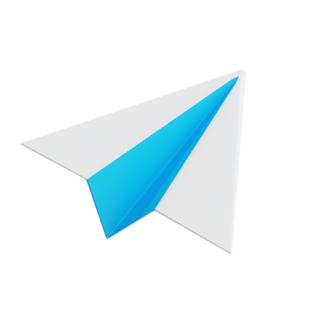 Paper Plane  3D Illustration