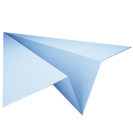 Paper Plane  3D Illustration