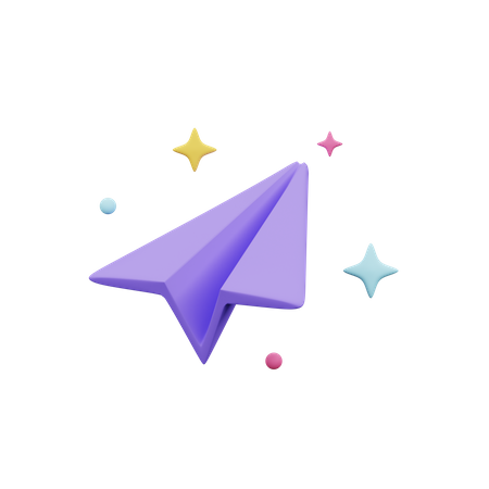 Paper Plane  3D Icon