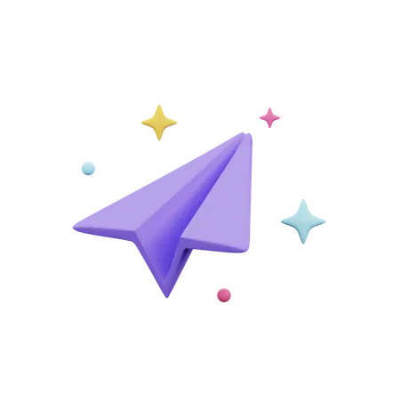 Paper Plane  3D Icon