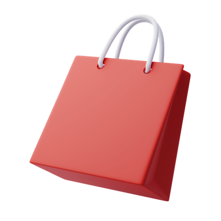 Paper Shopping Bag  3D Icon