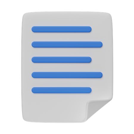 Papier  3D Icon