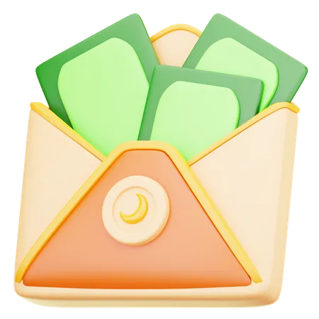 Paquete de dinero de Eid  3D Icon