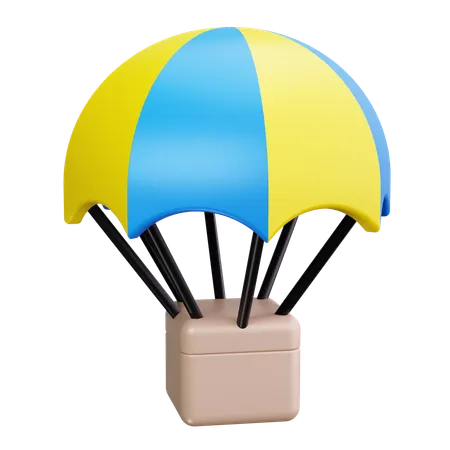 Parachute delivery  3D Icon