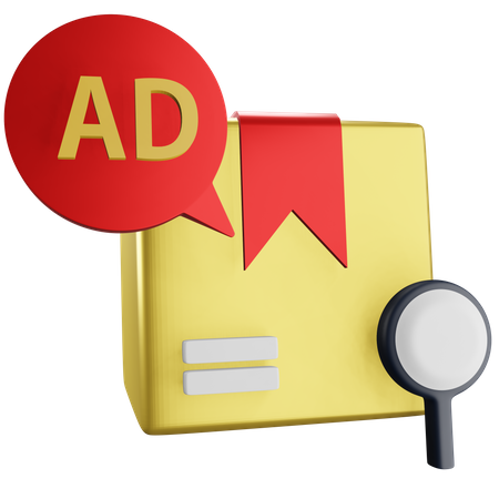 Parcel Advertising  3D Icon