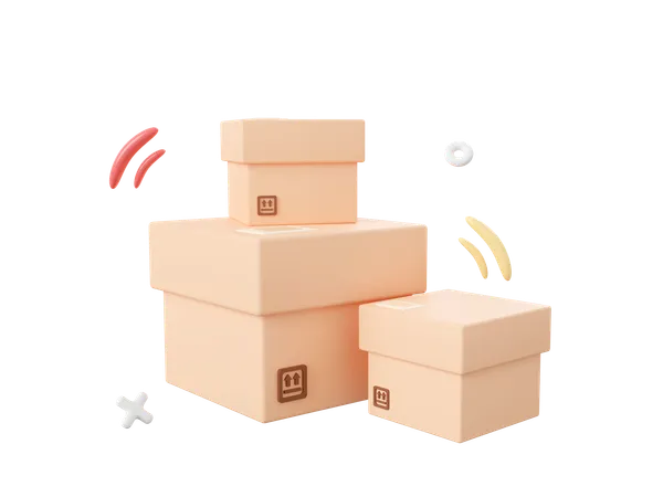 Parcel Box  3D Icon