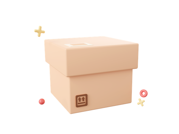 Parcel Box  3D Icon