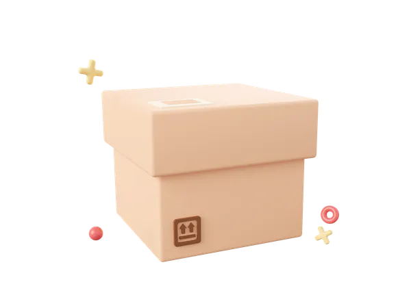 Parcel Box  3D Icon