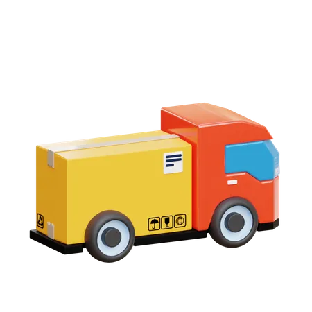 Parcel Delivery Truck  3D Icon