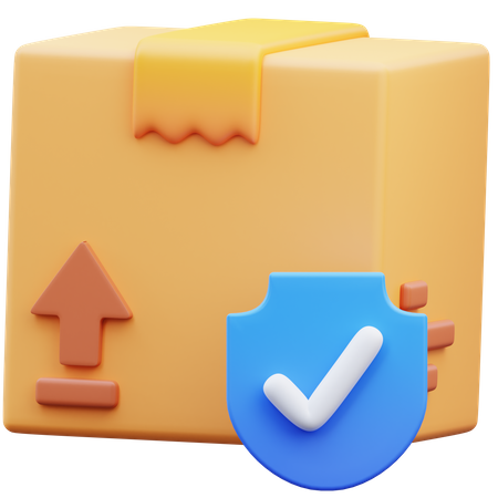 Parcel Insurance  3D Icon