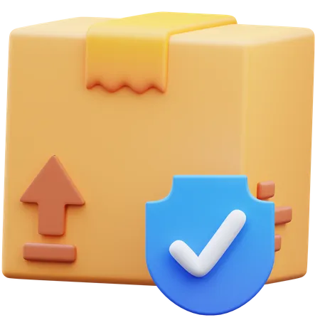 Parcel Insurance  3D Icon