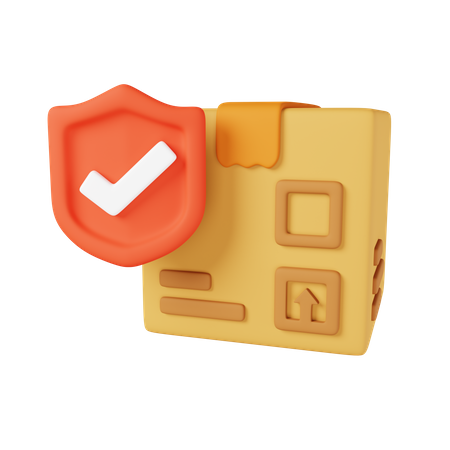 Parcel Insurance  3D Icon