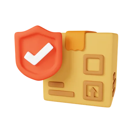 Parcel Insurance  3D Icon