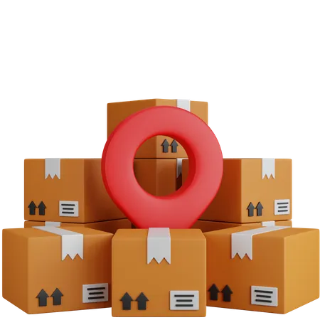 Parcel Location  3D Icon