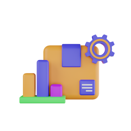 Parcel Management  3D Icon