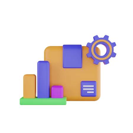 Parcel Management  3D Icon