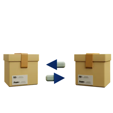 Parcel Return  3D Icon