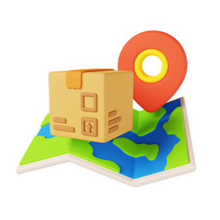 Parcel Tracking  3D Icon