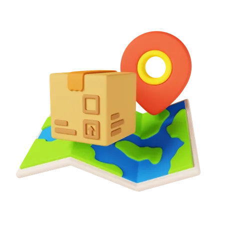 Parcel Tracking  3D Icon