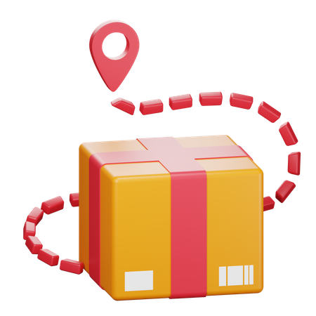 Parcel Tracking  3D Icon