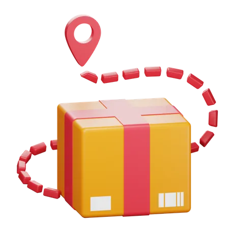 Parcel Tracking  3D Icon