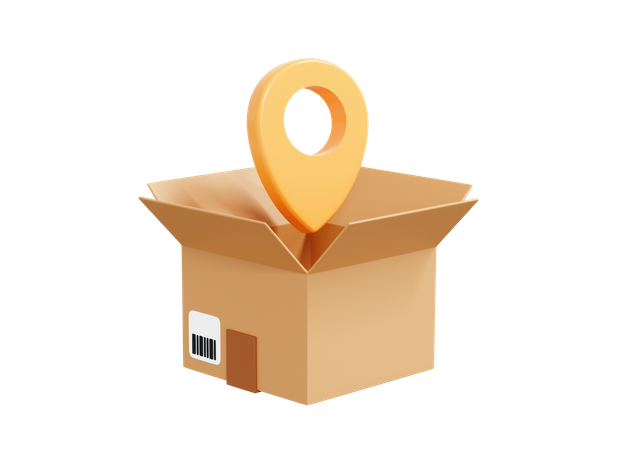 Parcel Tracking  3D Icon