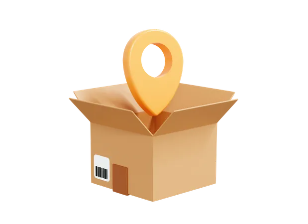 Parcel Tracking  3D Icon