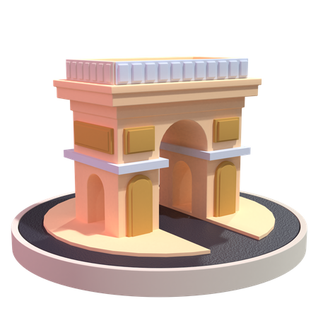 Paris  3D Illustration