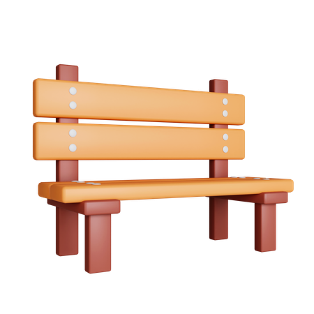 Park Bench  3D Icon