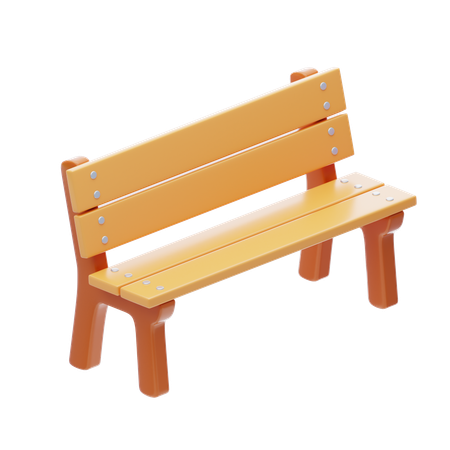 Park Bench  3D Icon