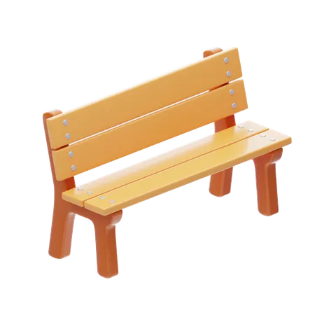 Park Bench  3D Icon