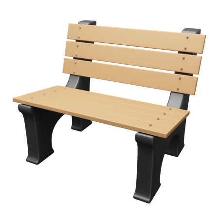 Park Bench  3D Icon