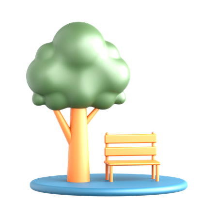 Park Bench  3D Icon