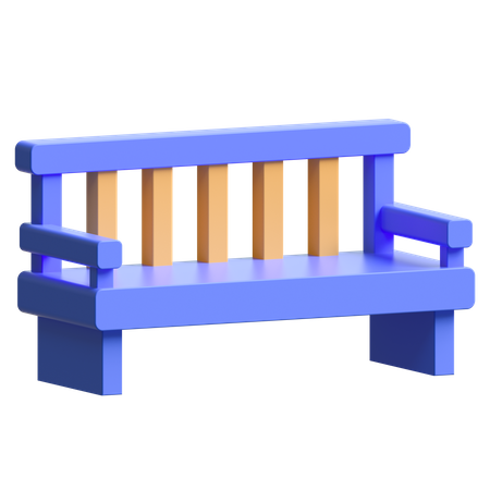 Park Bench  3D Illustration