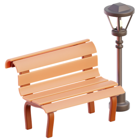 Park Bench  3D Icon