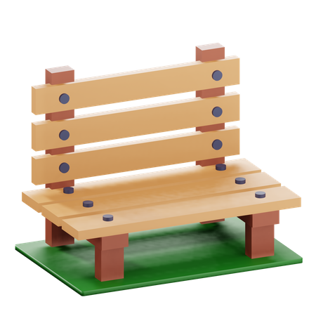 Park Bench  3D Icon