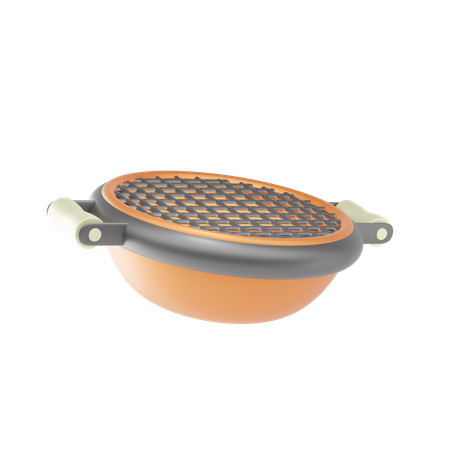 Parrilla de barbacoa  3D Icon