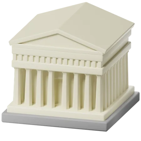 Parthenon  3D Icon