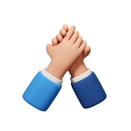 Partnership Hand Gesture  3D Icon