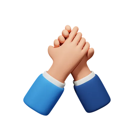 Partnership Hand Gesture  3D Icon