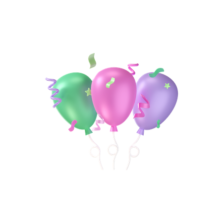 Party Balloon  3D Icon