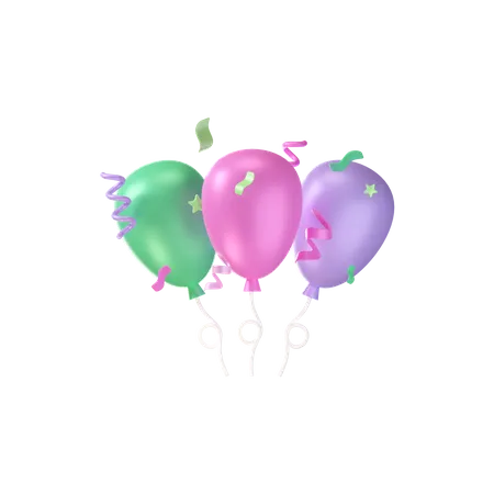 Party Balloon  3D Icon