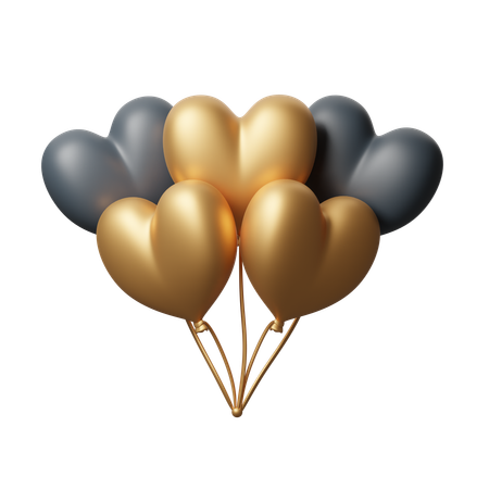 Party Balloons  3D Icon