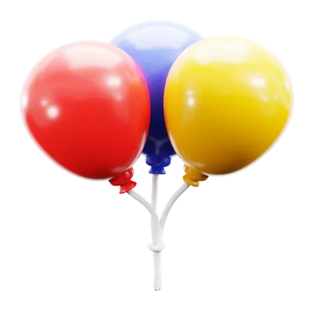 Party Balloons  3D Icon