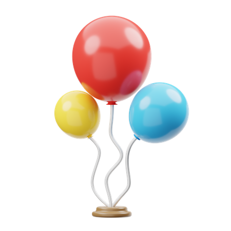 Party Balloons  3D Illustration